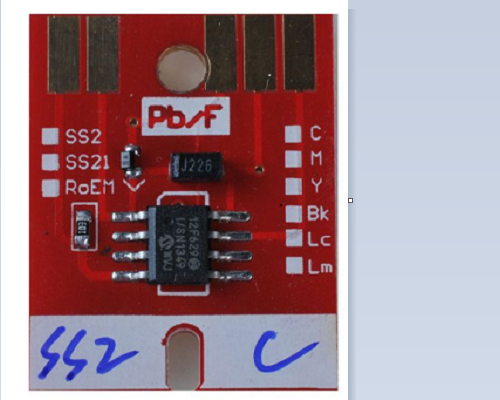 Chip Permanent for Mimaki JV3 SS2 Cartridge 4 colors CMYK